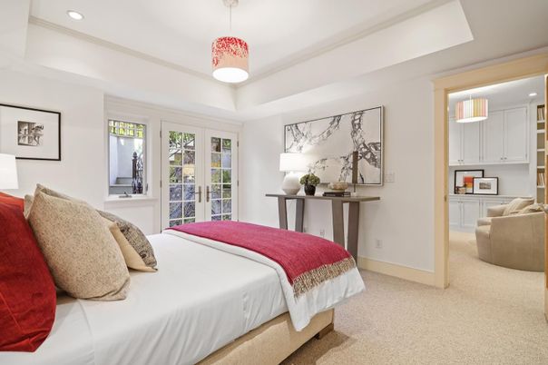 Bedroom, Interior, Pendant Lights, Recessed Lighting