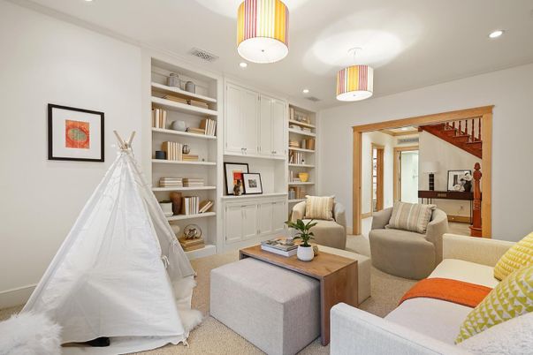 Interior, Living room, Pendant Lights, Recessed Lighting