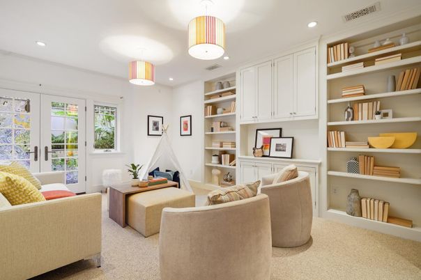 Home Office, Interior, Living room, Pendant Lights, Recessed Lighting