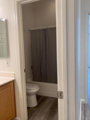 Bathroom, Interior, Wood Texture Flooring