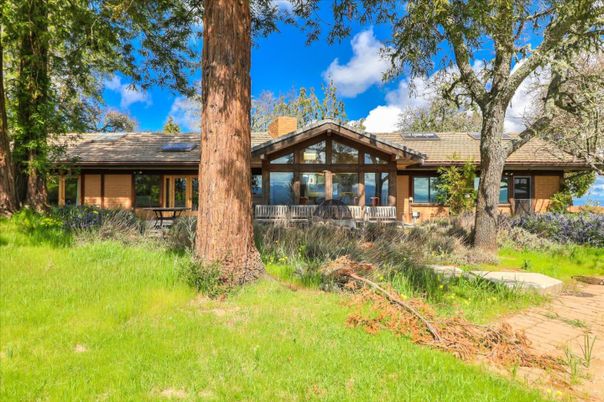 Exterior, Facade, Brick Facade, Log Home