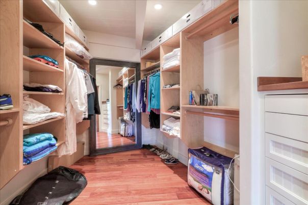 Interior, Recessed Lighting, Walk-in Closets, Wood Texture Flooring