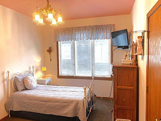 Bedroom, Chandelier, Interior