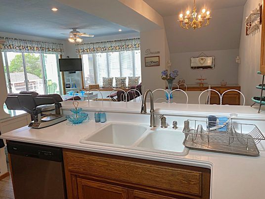 Chandelier, Interior, Kitchen, Recessed Lighting
