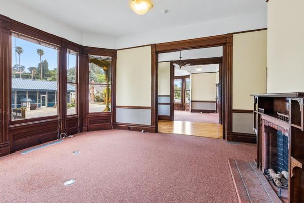 Empty room, Fireplace, Interior, Wood Texture Flooring
