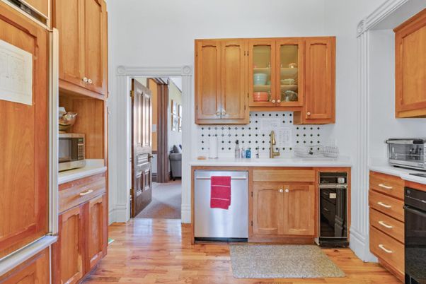 Interior, Kitchen, Wood Texture Flooring