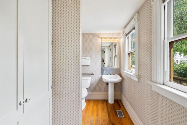 Bathroom, Interior, Wood Texture Flooring