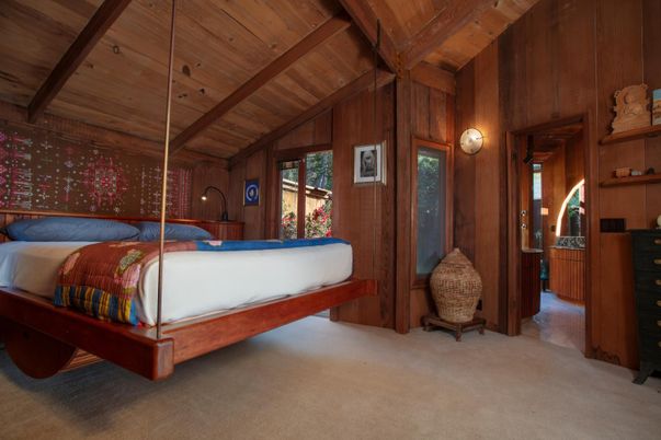 Bedroom, Interior, Wooden Beams, Wooden Ceilings, Wooden Walls