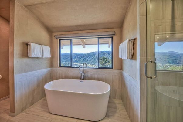 Bathroom, Free Standing Baths, Glass Shower, Interior