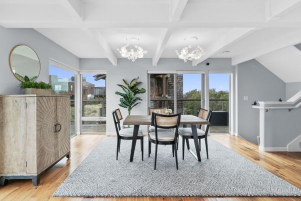 Dining room, Interior, Wood Texture Flooring