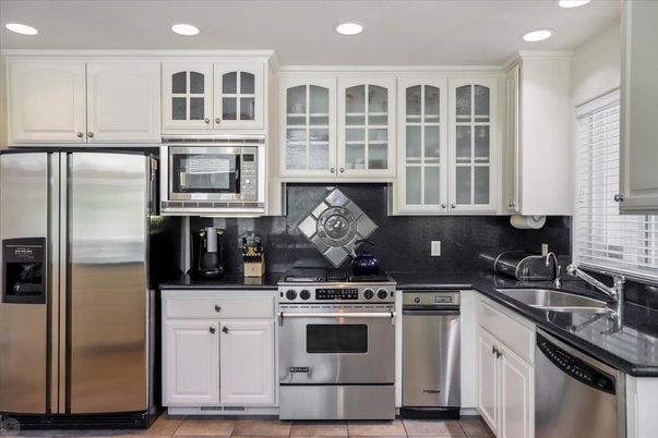 Interior, Kitchen, Recessed Lighting, Stainless Steel Appliances