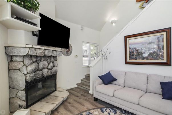 Fireplace, Interior, Living room, Wood Texture Flooring