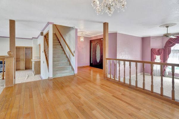 Chandelier, Interior, Wood Texture Flooring