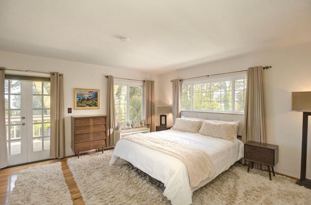 Bedroom, Interior, Wood Texture Flooring