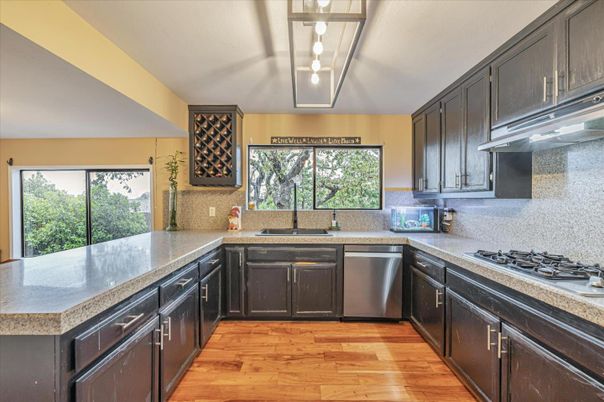 Interior, Kitchen, Wood Texture Flooring