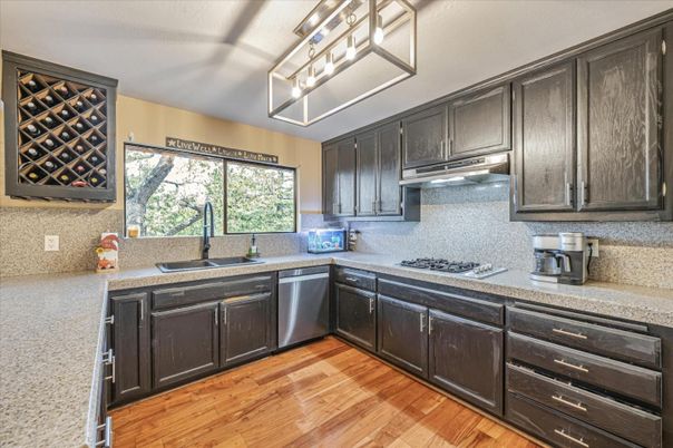 Interior, Kitchen, Wood Texture Flooring