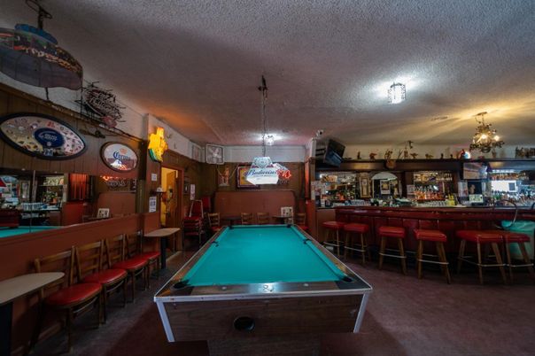 Billiard Table, Game Room, Interior, Pendant Lights
