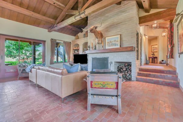 Fireplace, Interior, Living room, Stone Walls, Wooden Beams, Wooden Ceilings