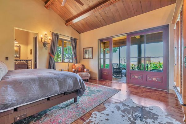Bedroom, Interior, Wooden Beams, Wooden Ceilings, Wood Texture Flooring