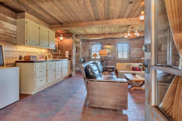 Chandelier, Interior, Kitchen, Wooden Beams, Wooden Ceilings, Wooden Walls