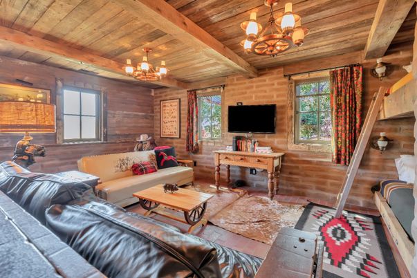 Chandelier, Interior, Living room, Stone Walls, Wooden Beams, Wooden Ceilings, Wooden Walls