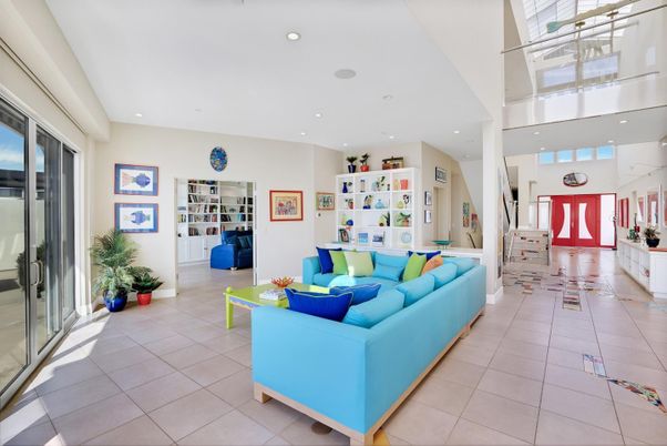 Interior, Living room, Recessed Lighting
