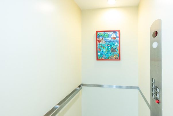 Elevator, Interior, Recessed Lighting