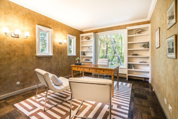 Home Office, Interior, Wood Texture Flooring