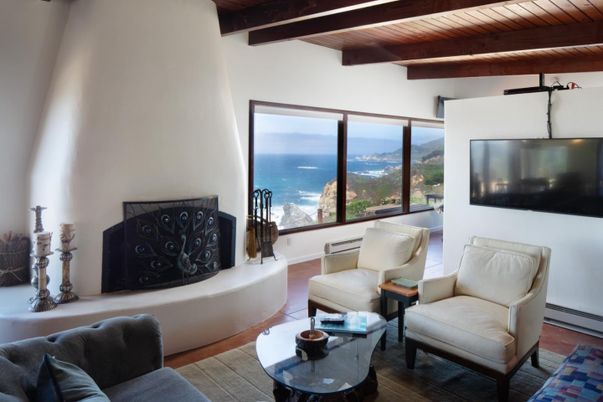 Fireplace, Interior, Living room, Water, Wooden Beams, Wooden Ceilings, Wood Texture Flooring
