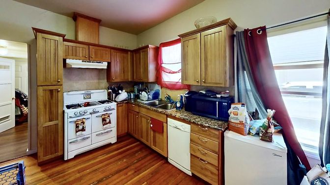 Interior, Kitchen, Wood Texture Flooring