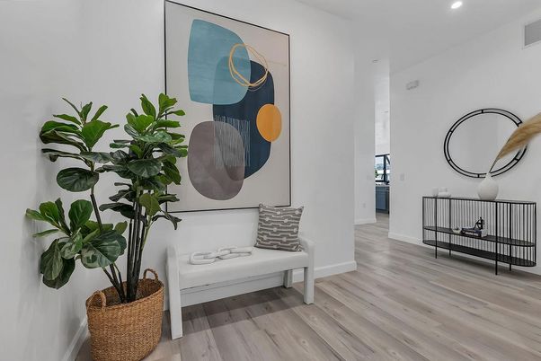 Interior, Recessed Lighting, Wood Texture Flooring