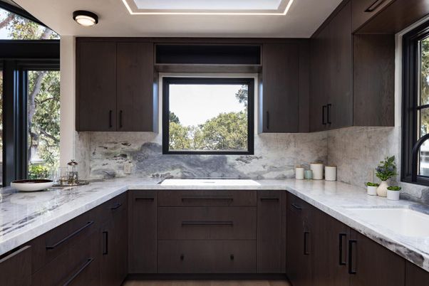 Interior, Kitchen, Marble Walls