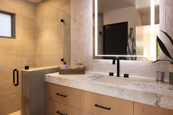 Bathroom, Glass Shower, Interior
