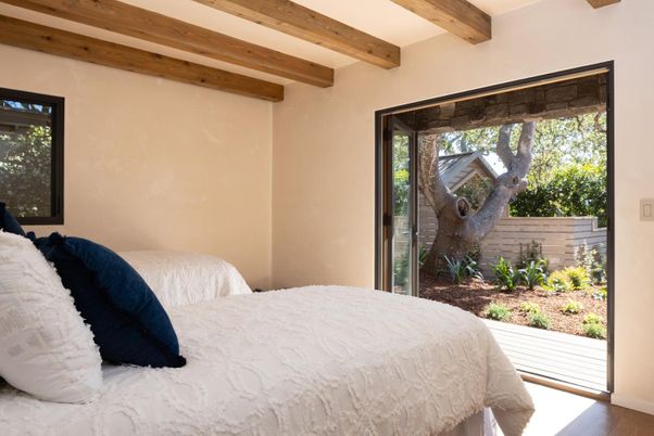 Bedroom, Interior, Wooden Beams, Wood Texture Flooring