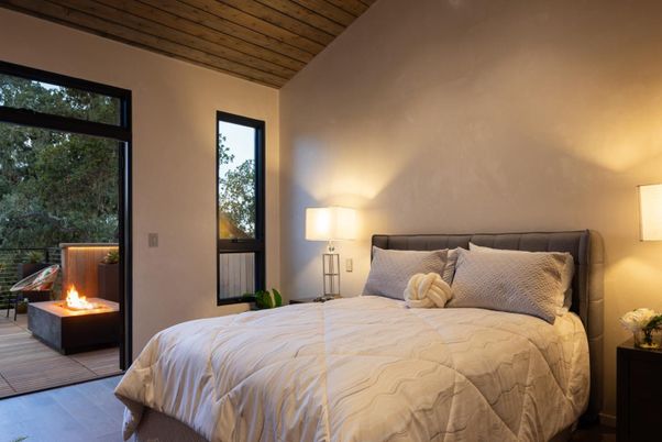 Bedroom, Interior, Wooden Ceilings, Wood Texture Flooring