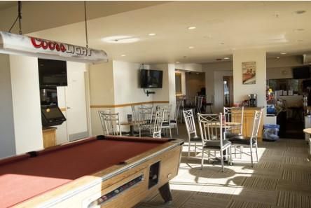 Billiard Table, Game Room, Interior, Recessed Lighting