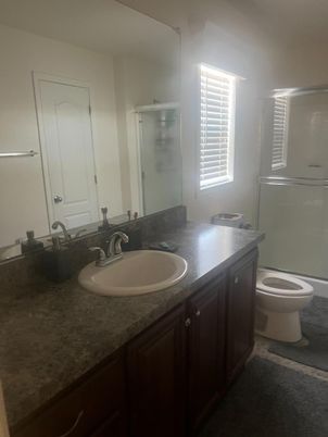 Bathroom, Dual Sink Vanities, Glass Shower, Interior