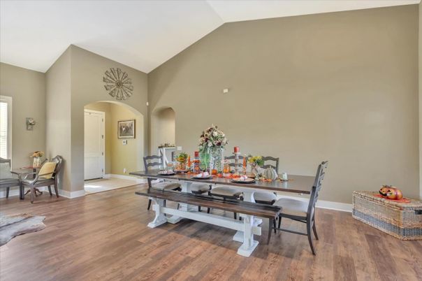 Dining room, Interior, Wood Texture Flooring