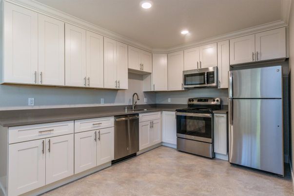 Interior, Kitchen, Recessed Lighting, Stainless Steel Appliances