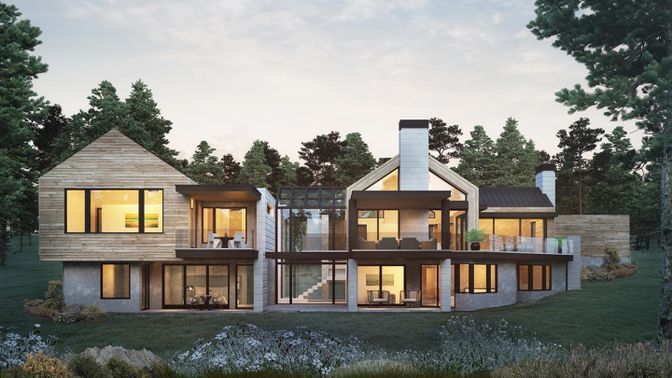 Backyard, Exterior, Facade, Modern