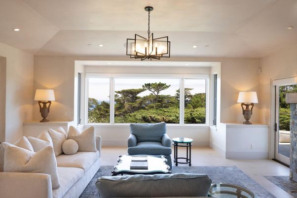 Interior, Living room, Pendant Lights, Recessed Lighting, Wood Texture Flooring
