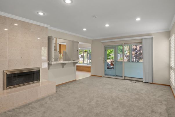 Empty room, Fireplace, Interior, Recessed Lighting