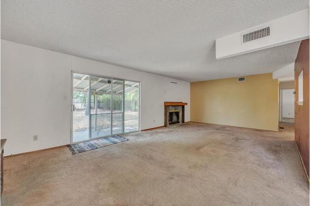 Empty room, Fireplace, Interior