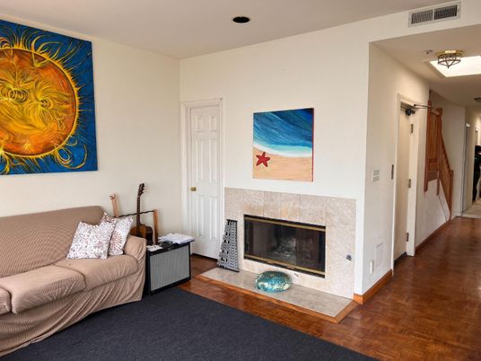 Fireplace, Interior, Wood Texture Flooring