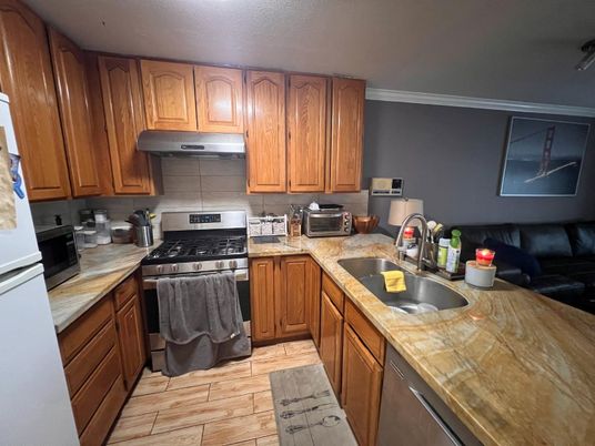 Interior, Kitchen, Wood Texture Flooring