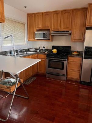 Interior, Kitchen, Wood Texture Flooring