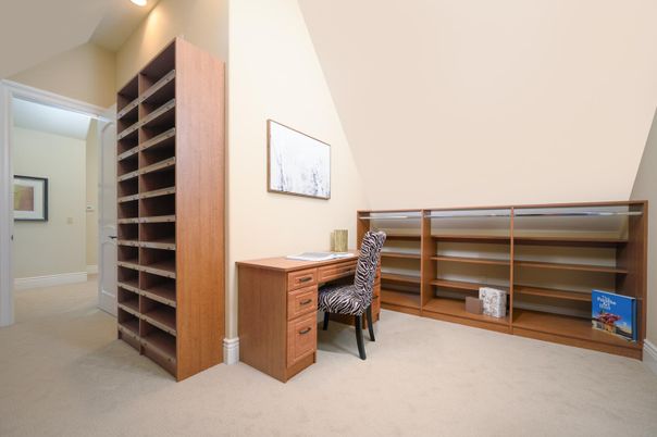 Home Office, Interior, Recessed Lighting