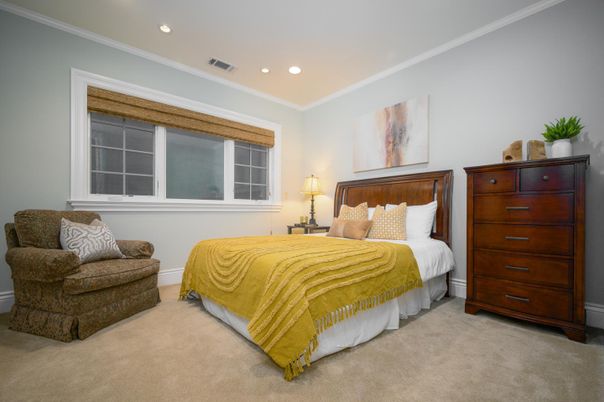 Bedroom, Interior, Recessed Lighting
