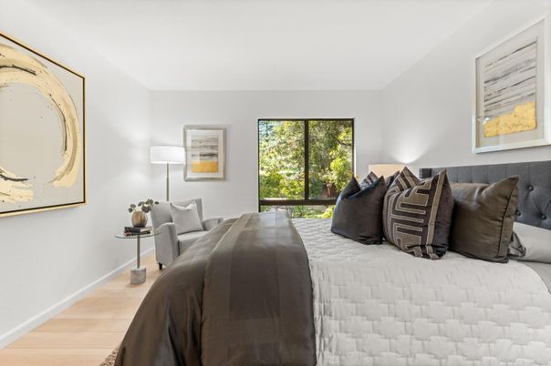 Bedroom, Interior, Wood Texture Flooring