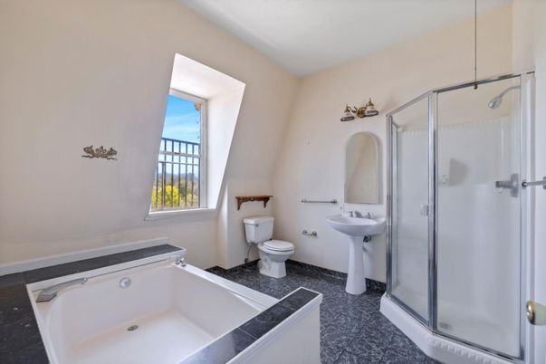 Bathroom, Dual Sink Vanities, Glass Shower, Interior